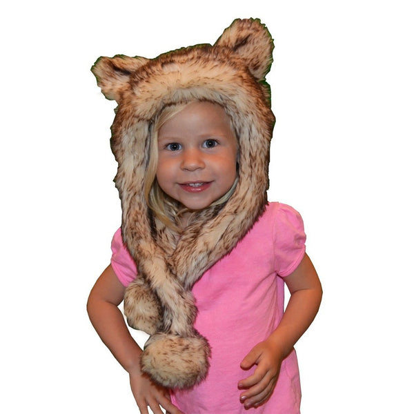 Big Girls Crystal Fox Faux Hat 6-12 - SophiasStyle.com